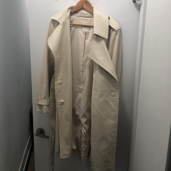 Club Monaco Trench Coat- Size Large - Picture 4 of 5